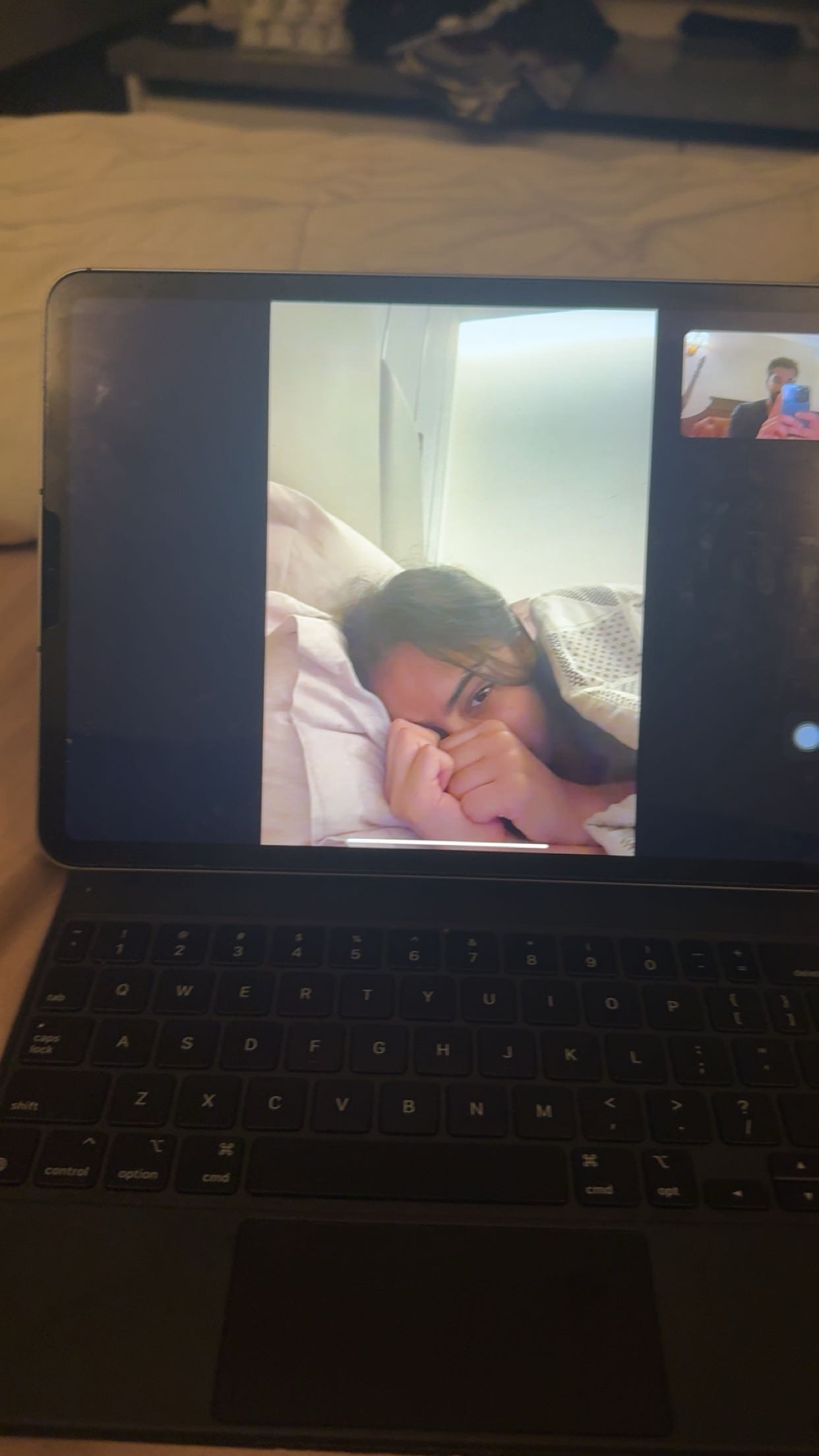 Samyak and Kashveen laughing together